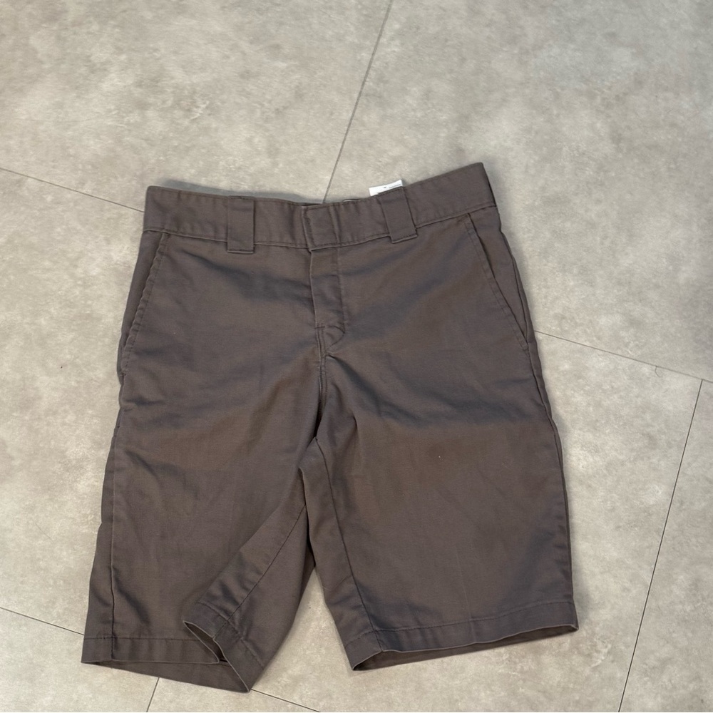 Dickies Men's Dark Gray Flat Front Shorts